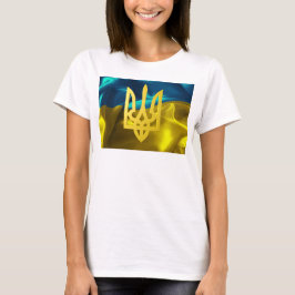 Ukraine-Flagge und Tryzub Slouchy T-Shirt