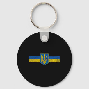 Ukraine-Flagge und Wappen Odessa Kiew 1  Schlüsselanhänger