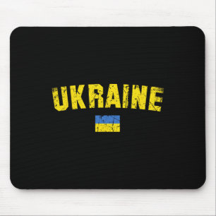 Ukraine-Flagge Vintage Männer Frauen Kinder Ukrain Mousepad