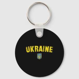 Ukraine-Flagge Vintage Männer Frauen Kinder Ukrain Schlüsselanhänger