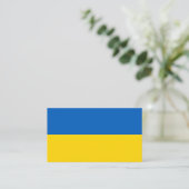 Ukraine-Flagge Visitenkarte (Stehend Vorderseite)
