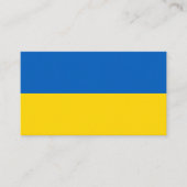Ukraine-Flagge Visitenkarte (Vorderseite)