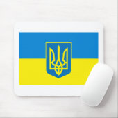Ukraine-Flagge w COA Mousepad (Mit Mouse)