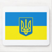 Ukraine-Flagge w COA Mousepad (Vorne)