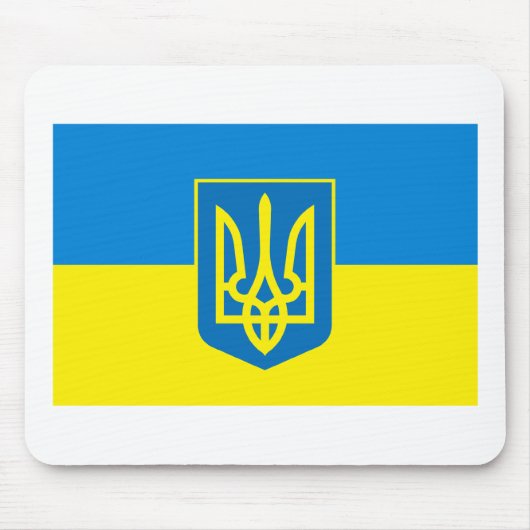 Ukraine-Flagge w COA Mousepad (Vorne)