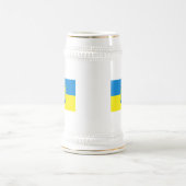 Ukraine-Flagge w COA-Tasse Bierglas (Mittel)