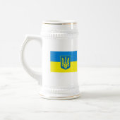 Ukraine-Flagge w COA-Tasse Bierglas (Links)