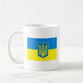 Ukraine-Flagge w COA-Tasse Kaffeetasse (Links)