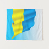 Ukraine-Flagge Wandteppich (Vorderseite (Horizontal))