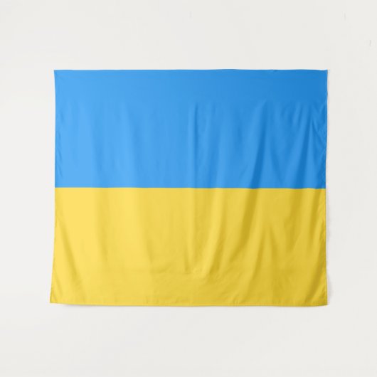 Ukraine-Flagge Wandteppich (Vorderseite (Horizontal))