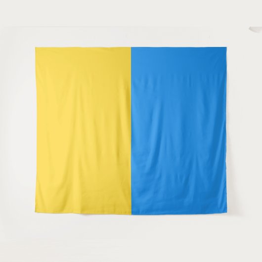 Ukraine-Flagge Wandteppich (Vorderseite (Horizontal))