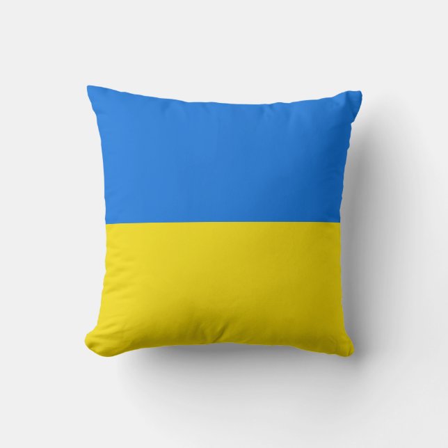 Ukraine-Flagge x Flaggenkissen Kissen (Vorderseite)