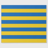 Ukraine Flaggen Blaue Gelbe Streifen Geschenkpapier (Flach)