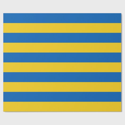 Ukraine Flaggen Blaue Gelbe Streifen Geschenkpapier (Flach)