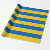 Ukraine Flaggen Blaue Gelbe Streifen Geschenkpapier (Ungerollt)
