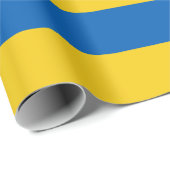 Ukraine Flaggen Blaue Gelbe Streifen Geschenkpapier (Rolleneckpunkt)