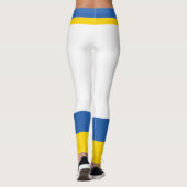 Ukraine Flaggen Farben Gelb Blau Moderne einfach Leggings (Rückseite)
