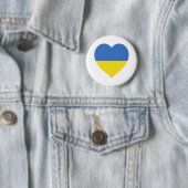 Ukraine-Flaggen-Herz Button (Beispiel)