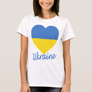 Ukraine-Flaggen-Herz T-Shirt