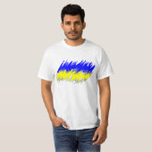 Ukraine-Flaggen-T - Shirt (Vorne ganz)