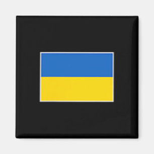 Ukraine-Flaggen-T-Shirt Frauen Männer Linke Brust  Magnet