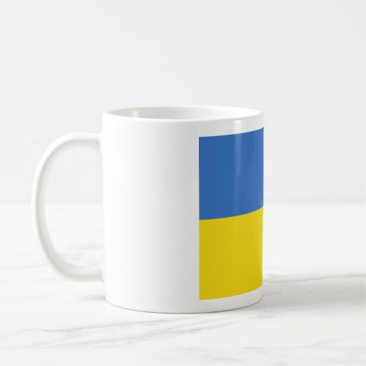Ukraine-Flaggen-Tasse Kaffeetasse (Links)
