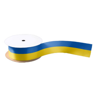Ukraine-Flaggen-ukrainisches patriotisches Satinband