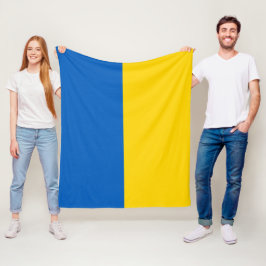 Ukraine Flaggenblau Gelb Gold Patriotisch Ukrainis Fleecedecke