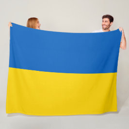 Ukraine Flaggenblau Gelb Patriotisch Ukrainisch  Fleecedecke