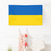 Ukraine Flaggenblau Gelb Ukrainisch Banner (Insitu)