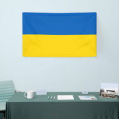 Ukraine Flaggenblau Gelb Ukrainisch Banner (Messeveranstaltung)