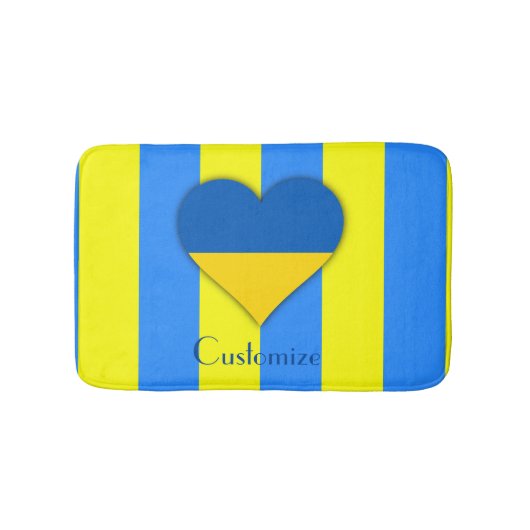 Ukraine Flaggenblau-Gelber Thunder_Cove Badematte (Vorderseite)