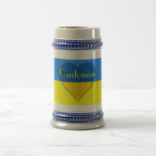 Ukraine Flaggenblau-Gelber Thunder_Cove Bierglas