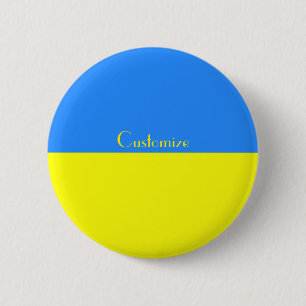Ukraine Flaggenblau-Gelber Thunder_Cove Button