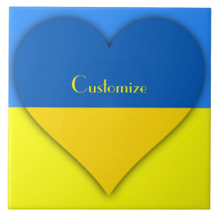 Ukraine Flaggenblau-Gelber Thunder_Cove Fliese