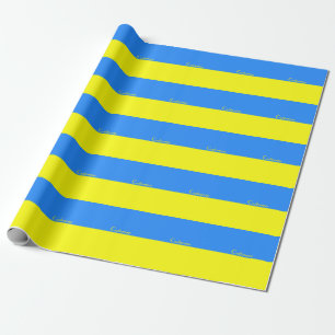 Ukraine Flaggenblau-Gelber Thunder_Cove Geschenkpapier