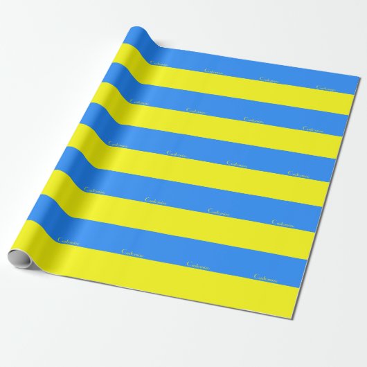 Ukraine Flaggenblau-Gelber Thunder_Cove Geschenkpapier (Ungerollt)