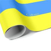 Ukraine Flaggenblau-Gelber Thunder_Cove Geschenkpapier (Rolleneckpunkt)