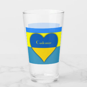 Ukraine Flaggenblau-Gelber Thunder_Cove  Glas