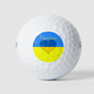 Ukraine Flaggenblau-Gelber Thunder_Cove Golfball