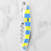 Ukraine Flaggenblau-Gelber Thunder_Cove Kellnermesser (Vorderseite)