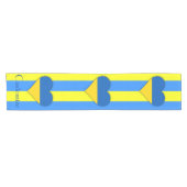 Ukraine Flaggenblau-Gelber Thunder_Cove Kurzer Tischläufer (Horizontal)