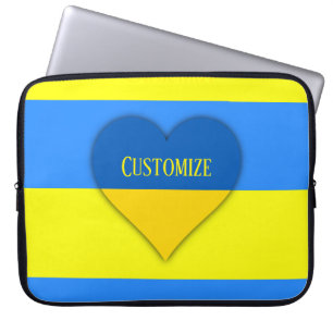 Ukraine Flaggenblau-Gelber Thunder_Cove Laptopschutzhülle