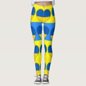 Ukraine Flaggenblau-Gelber Thunder_Cove  Leggings (Vorderseite)