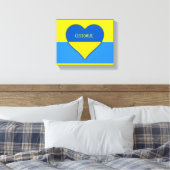 Ukraine Flaggenblau-Gelber Thunder_Cove Leinwanddruck (Insitu (Schlafzimmer))