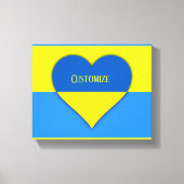 Ukraine Flaggenblau-Gelber Thunder_Cove Leinwanddruck (Vorderseite)