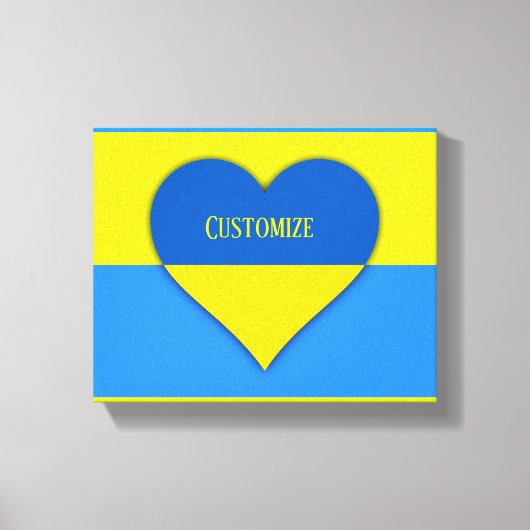 Ukraine Flaggenblau-Gelber Thunder_Cove Leinwanddruck (Vorderseite)