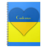 Ukraine Flaggenblau-Gelber Thunder_Cove Notizblock (Vorderseite)