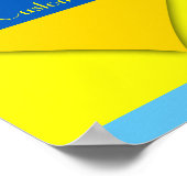 Ukraine Flaggenblau-Gelber Thunder_Cove Poster (Ecke)
