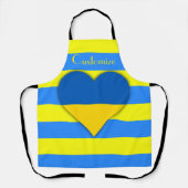 Ukraine Flaggenblau-Gelber Thunder_Cove Schürze (Vorderseite)